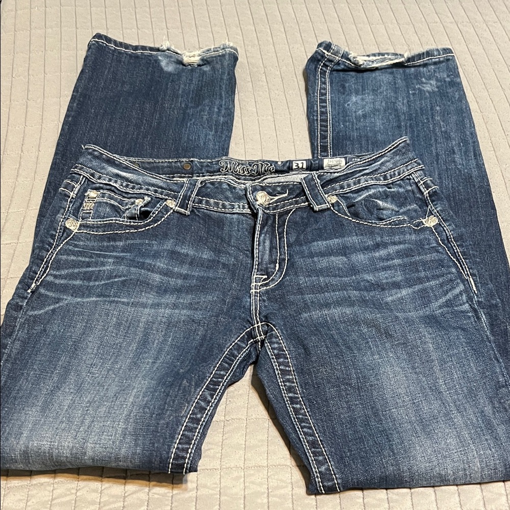 Miss Me Dark Blue Boot Cut Jeans